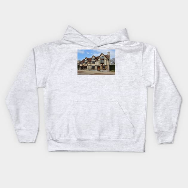 William Shakespears Birthplace Kids Hoodie by avrilharris
